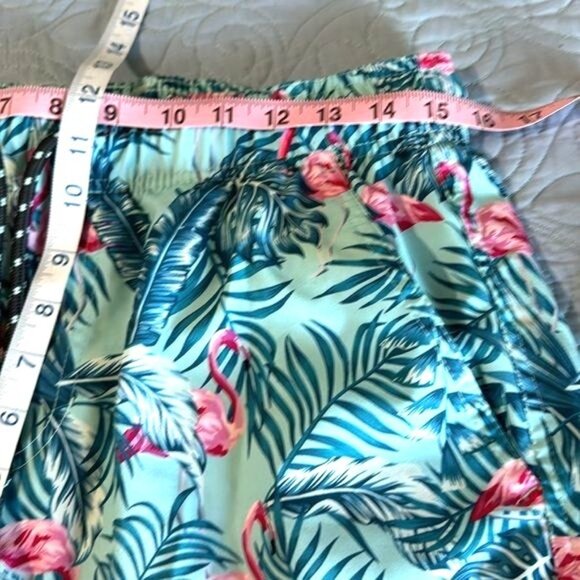 Surplus Mens Tropical Flamingo Swim Trunks - Picture 6 of 7